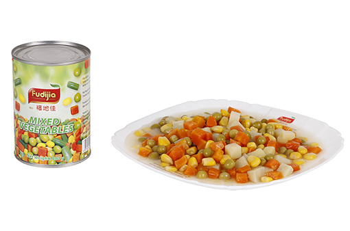 Canned mixed vegetable with high quality