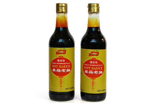 Straw Mushroom Dark Soy Sauce 500ml Glass Bottle