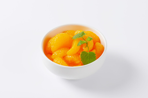 canned fruit canned mandarin orange in light syrup/in heavy syrup tin package good quality